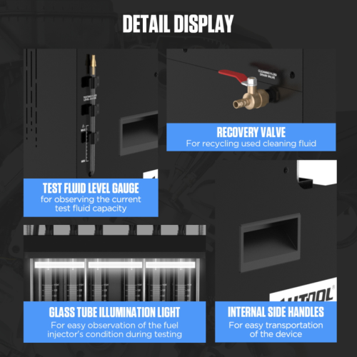 AUTOOL CT500 - Przemysłowa Myjka i Tester Wtryskiwaczy GDI/EFI/FSI