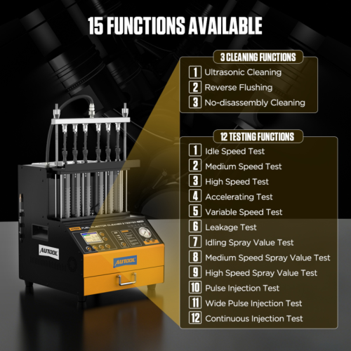 AUTOOL CT500 - Przemysłowa Myjka i Tester Wtryskiwaczy GDI/EFI/FSI