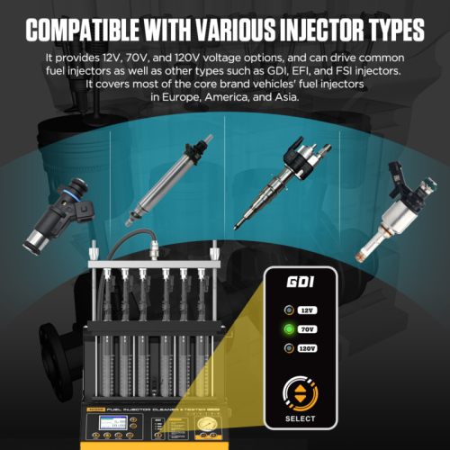 AUTOOL CT500 - Przemysłowa Myjka i Tester Wtryskiwaczy GDI/EFI/FSI