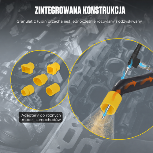 AUTOOL HTS518 Piaskarka do usuwania nagaru granulatem z łupin orzecha