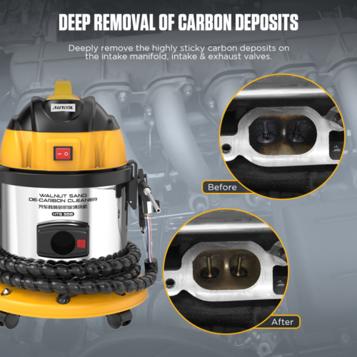 AUTOOL HTS558 Czyszczenie Zaworów Orzechem Włoskim 1200W