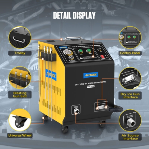 AUTOOL HTS705 Maszyna do czyszczenia suchym lodem