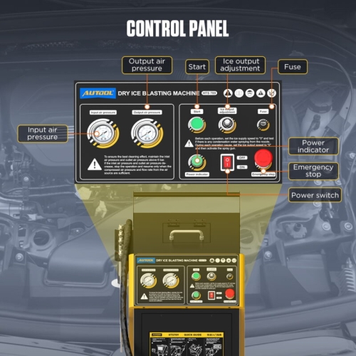 AUTOOL HTS709 Maszyna do czyszczenia suchym lodem