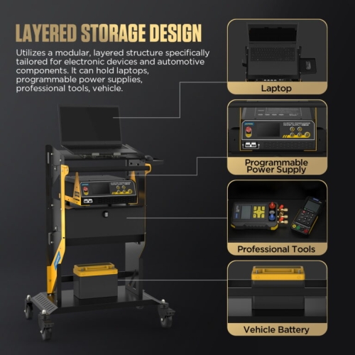 Wózek transportowy AUTOOL T23 Tier z kółkami i uchwytem