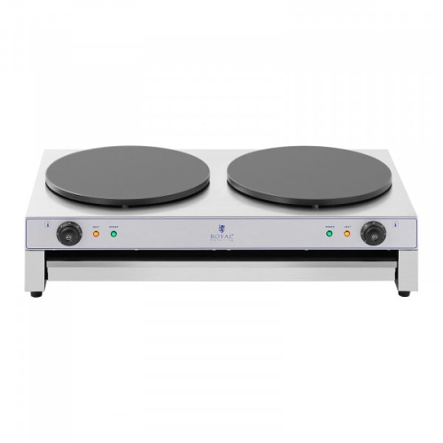 Naleśnikarka - 2 x Ø400 mm - 2 x 3,000 W - wysuwana szuflada