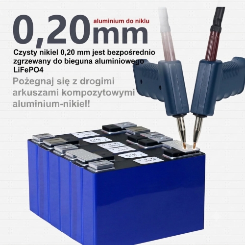 Przenośna Lutownica Spawarka Punktowa Zgrzewarka punktowa GLITTER 801H aluminium/nikiel