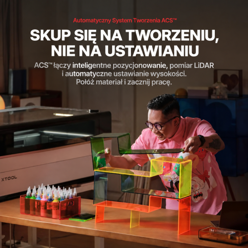xTool P3 – automatyczny system ACS