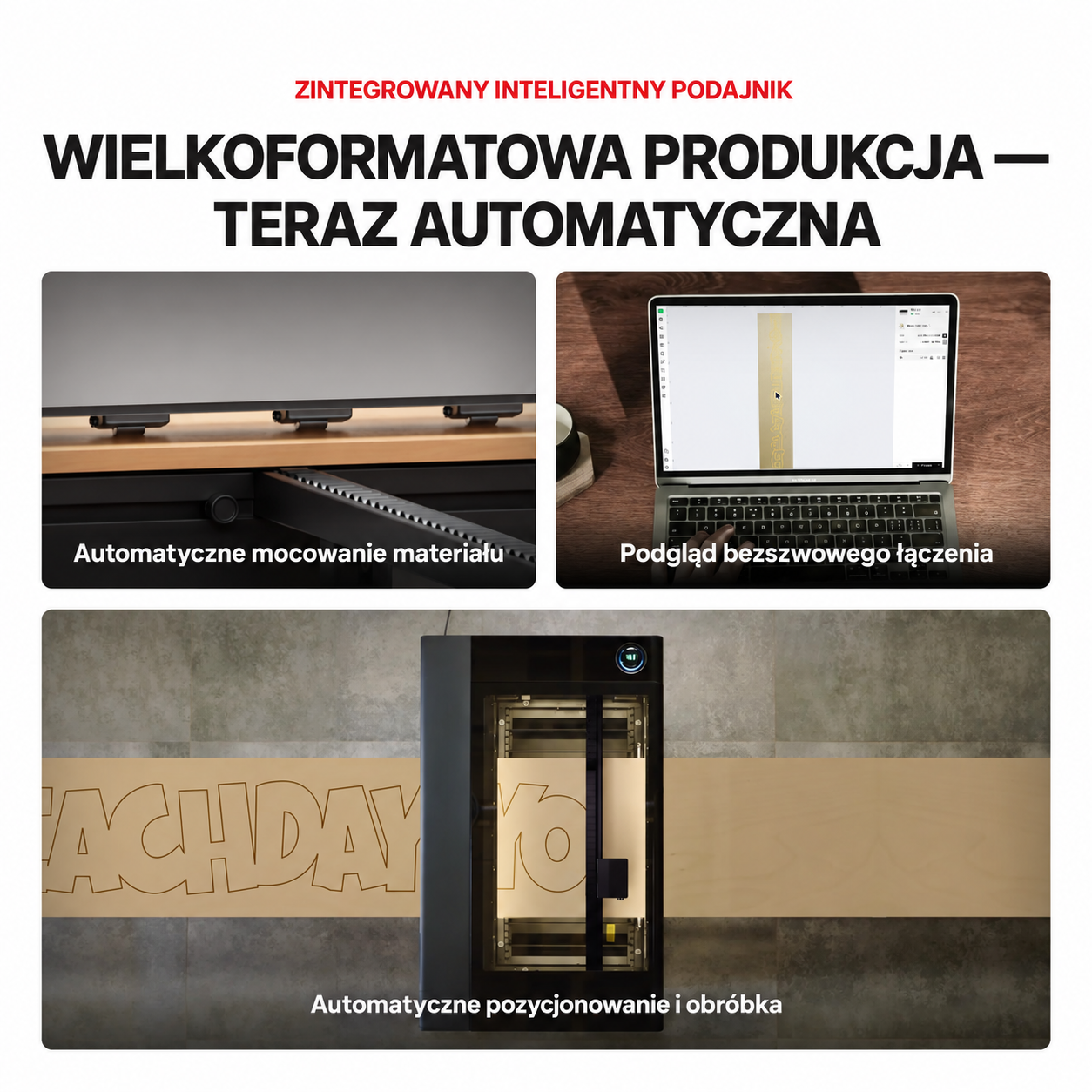 Polska grafika przedstawiająca podajnik przenośnikowy 150 cm do xTool P3