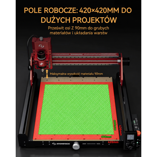 Frezarka CNC Atomstack C4 Pro + Akcesoria