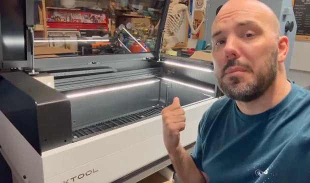 Tvůrce Dadgineered představující inteligentní funkce xTool P3