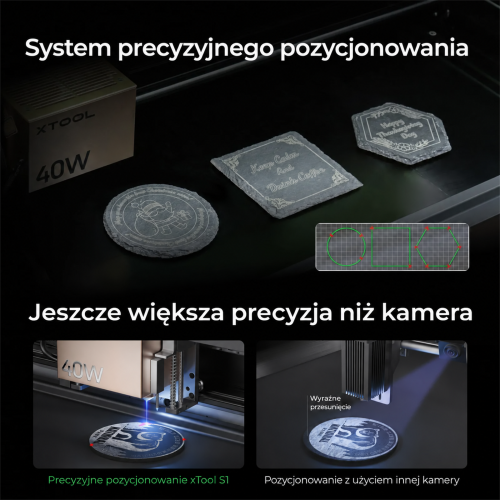 xTool S1 + moduł IR 1064 nm — zamknięta wycinarka i grawerka laserowa diodowa