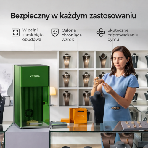 xTool F1 Ultra — dwulaserowy grawer 20 W: światłowodowy i diodowy