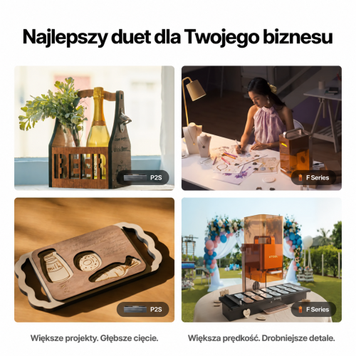 xTool seria P + F — wydajny duet biznesowy