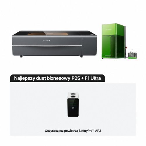 xTool P2S z F1 Ultra — zestaw biznesowy xTool P2S z F1 Ultra — zestaw biznesowy