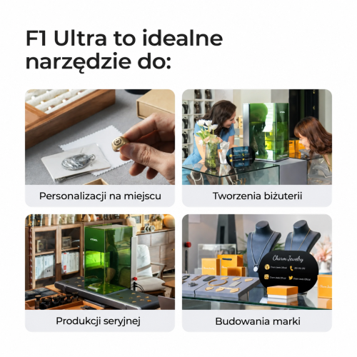 xTool F1 Ultra — dwulaserowy grawer 20 W: światłowodowy i diodowy