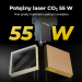 Laser CO2 55 W — cięcie akrylu 20 mm i drewna 18 mm Laser CO2 55 W — cięcie akrylu 20 mm i drewna 18 mm