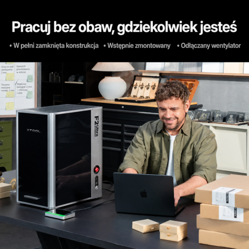 xTool F2 Ultra — dwulaserowy grawer 60 W MOPA + 40 W diodowy