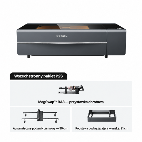 xTool P2S — zestaw uniwersalny xTool P2S — zestaw uniwersalny