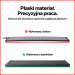 Panel plaster miodu P3 — płaskie podparcie materiału i porównanie konstrukcji Panel plaster miodu P3 — płaskie podparcie materiału i porównanie konstrukcji
