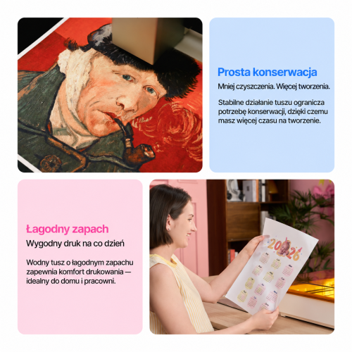 Żywe kolory i płynne przejścia tonalne z tuszem xTool M2