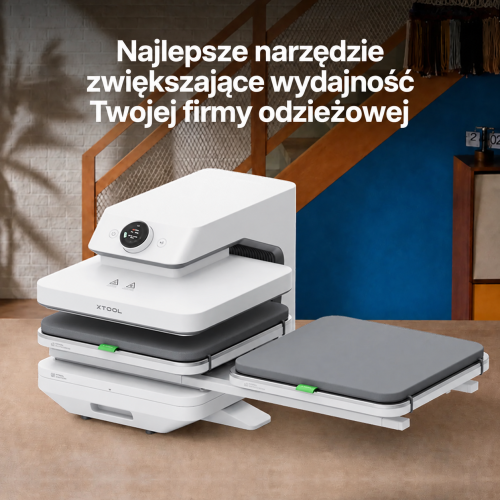 xTool Dual Station — dwa stanowiska usprawniające personalizację odzieży