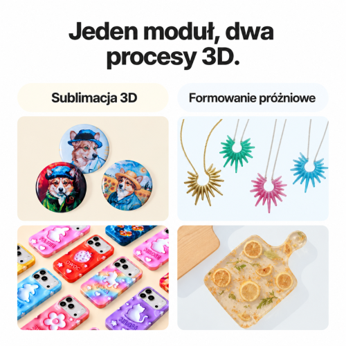 xTool 3D Form — sublimacja 3D i formowanie próżniowe w jednym module xTool 3D Form — sublimacja 3D i formowanie próżniowe w jednym module