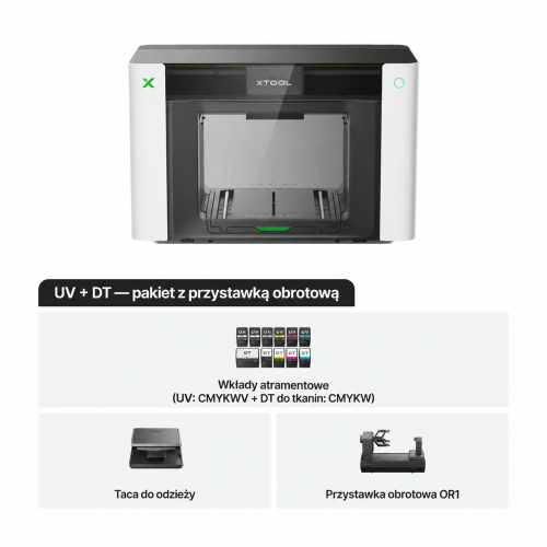 xTool O1 Omni Printer — drukarka UV, UV DTF, DTG i DTF 4 w 1 xTool O1 Omni Printer — drukarka UV, UV DTF, DTG i DTF 4 w 1