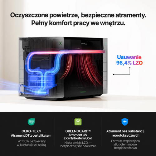 xTool O1 Omni Printer — drukarka UV, UV DTF, DTG i DTF 4 w 1 xTool O1 Omni Printer — drukarka UV, UV DTF, DTG i DTF 4 w 1