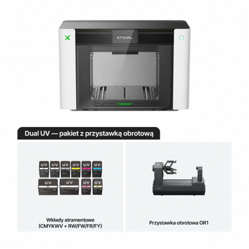 xTool O1 Omni Printer — drukarka UV, UV DTF, DTG i DTF 4 w 1 xTool O1 Omni Printer — drukarka UV, UV DTF, DTG i DTF 4 w 1