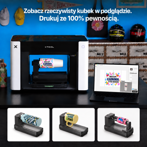 xTool O1 Omni Printer — drukarka UV, UV DTF, DTG i DTF 4 w 1 xTool O1 Omni Printer — drukarka UV, UV DTF, DTG i DTF 4 w 1