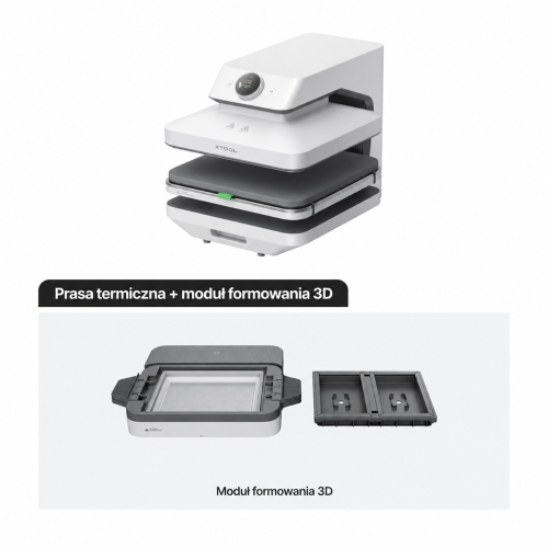xTool WonderPress 3D — modułowa automatyczna prasa termotransferowa xTool WonderPress 3D — modułowa automatyczna prasa termotransferowa